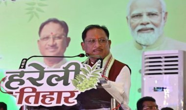 नवा रायपुर मुख्यमंत्री निवास में हरेली तिहार की धूम, देखें LIVE