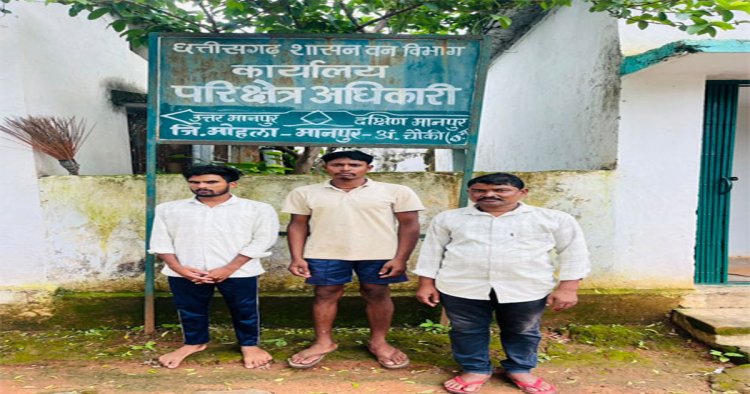 वन्यजीव तस्करों पर कड़ी कार्रवाई, सांभर शिकार मामले में 3 आरोपी गिरफ्तार, भेजे गए जेल