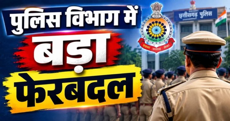 ब्रेकिंग : पुलिस विभाग में बड़ा फेरबदल, 35 इंस्पेक्टर के हुए तबादले, पीएचक्यू ने जारी किया आदेश…देखें लिस्ट….!!