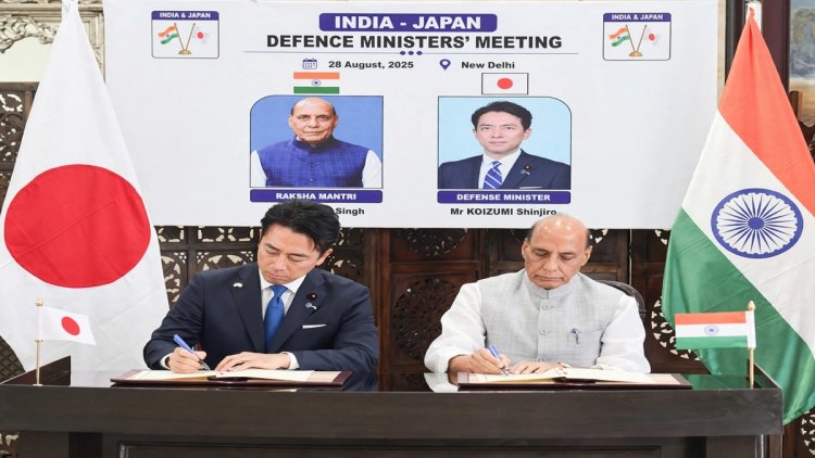 भारत-जापान के बीच समुद्री सुरक्षा सहयोग पर समझौता, रक्षा मंत्रियों ने किए हस्ताक्षर