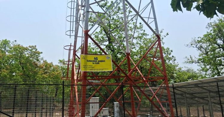 दशकों बाद ग्रामीणों तक पहुंचा नेटवर्क, सुकमा के सुदूर वनांचल टेटरई में लगा बीएसएनएल टावर