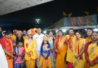 श्रीकृष्ण जन्माष्टमी पर सर्व यादव समाज द्वारा निकालीगई भव्य शोभायात्रा में मुख्य अतिथि के तौर पर सम्मिलित हुए कैबिनेट मंत्री  लखन लाल देवांगन 