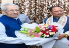 मुख्यमंत्री साय ने छत्तीसगढ़ के पूर्व राज्यपाल हरिचंदन से की सौजन्य भेंट