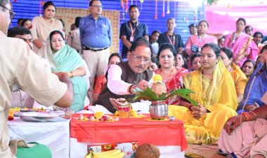 मुख्यमंत्री  विष्णु देव साय ने कहा - आज मेरा घर आप सभी बहनों का मायका, आपका अपने भाई के घर आना मेरे लिए सौभाग्य की बात