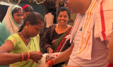 ग्रामवासियों से संवाद कर वित्त मंत्री श्री ओपी चौधरी ने सुनी समस्याएं और मांगें