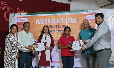 जवाहर नवोदय विद्यालय, बोरई में "नशा मुक्त युवा फॉर विकसित भारत" संकल्प अभियान संपन्न