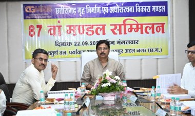  छत्तीसगढ़ गृह निर्माण मंडल की 87वीं बैठक में लिए गए कई महत्वपूर्ण निर्णय