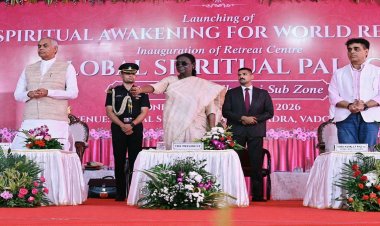 राष्ट्रपति मुर्मु ने वडोदरा में ब्रह्माकुमारीज के आध्यात्मिक जागृति कार्यक्रम का किया शुभारंभ