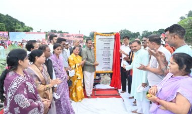 सेवा संकल्प अभियान : खर्राघाट में 29.99 करोड़ के विकास कार्यों का भूमिपूजन