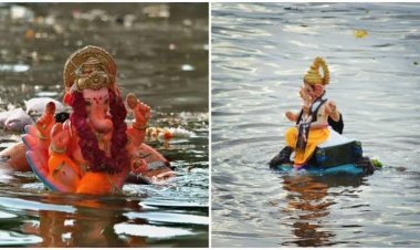 Breaking News ...विसर्जन कुण्ड में मूर्ति विसर्जन करने ना आएं