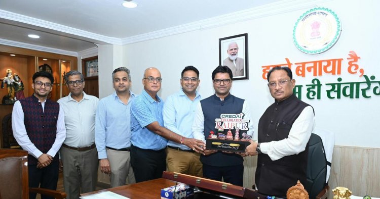 क्रेडाई प्रतिनिधिमंडल ने मुख्यमंत्री विष्णुदेव साय से की सौजन्य मुलाकात