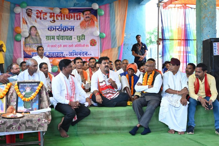 ग्राम छुई में ग्रामीणों के बीच पहुंचे उप मुख्यमंत्री  विजय शर्मा, सुनी समस्याएं और विकास की मांगों पर की घोषणाएं