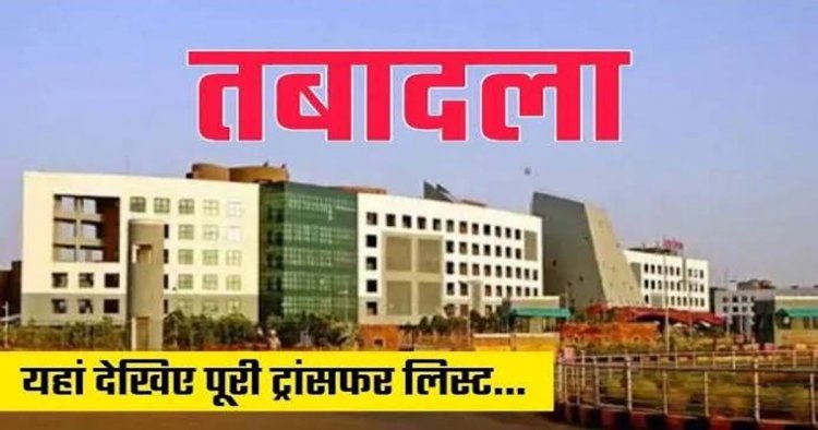 CG : राज्य सरकार ने जारी किया आदेश, मंत्रालय में पदस्थ 38 अफसर हुए इधर से उधर, देखें पूरी लिस्ट..!!
