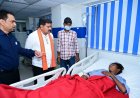  उप मुख्यमंत्री  विजय शर्मा ने अस्पताल पहुंचकर जाना सड़क हादसे में घायलों का हाल