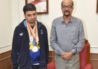 राज्यपाल श्री डेका ने की विशेष ओलंपिक में स्वर्ण पदक विजेता इभानन साहू की सराहना