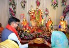 महानवमी पर वित्त मंत्री  ओ.पी. चौधरी ने रायगढ़ के विभिन्न दुर्गा पूजा पंडालों में की माँ दुर्गा की पूजा-अर्चना