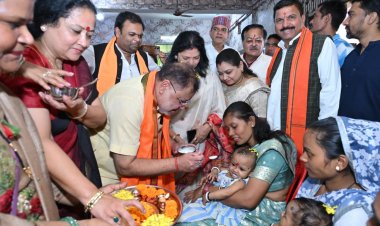 रायपुर दक्षिण विधायक सुनील सोनी ने पात्र हितग्राहियों को किये प्रदत्त, शिशुओं का अन्नप्रासन, नागरिकों का स्वास्थ्य परीक्षण