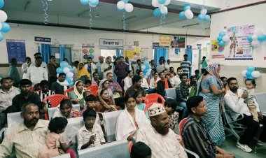 अम्बिकापुर : सेवा संकल्प अभियान: सेवा मेरा योगदान : राष्ट्रीय बाल स्वास्थ्य कार्यक्रम के तहत निःशुल्क स्वास्थ्य परीक्षण शिविर आयोजित, 48 मरीज उपचार एवं सर्जरी के लिए चिन्हांकित