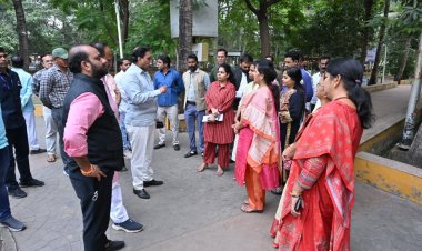 रायपुर पश्चिम विधायक राजेश मूणत के नगर निगम अधिकारियों को निर्देश - अनुपम गार्डन महावीर पार्क का शीघ्र विकास एवं सौंदर्यीकरण कार्य करवाने डीपीआर तैयार कर प्रस्तुतिकरण देना सुनिश्चित करें