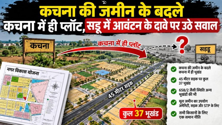 कचना की जमीन के बदले कचना में ही प्लॉट, सड्डू में आवंटन के दावे पर उठे सवाल
