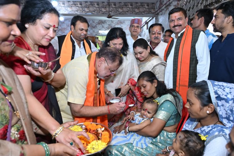 रायपुर दक्षिण विधायक सुनील सोनी ने पात्र हितग्राहियों को किये प्रदत्त, शिशुओं का अन्नप्रासन, नागरिकों का स्वास्थ्य परीक्षण