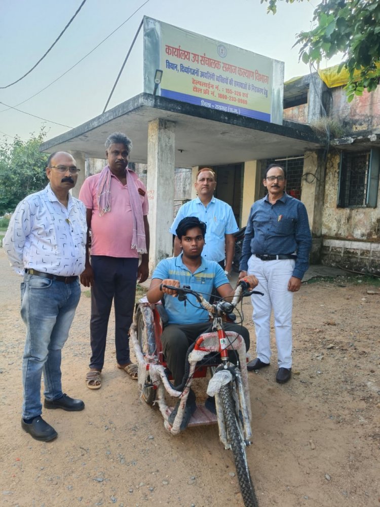 मोटराइज्ड ट्राइसाइकिल से आसान हुई हिमेश की राह, पढ़ाई और आत्मनिर्भरता को मिला संबल